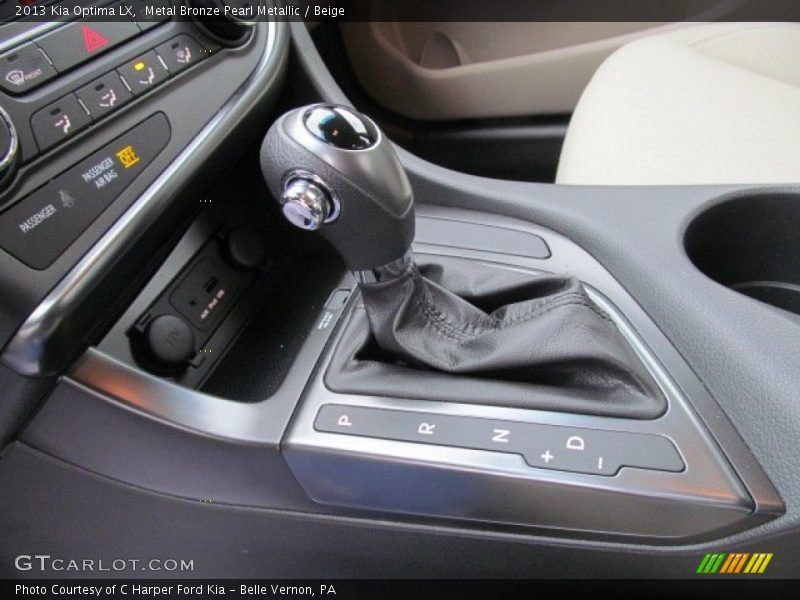  2013 Optima LX 6 Speed Sportmatic Automatic Shifter