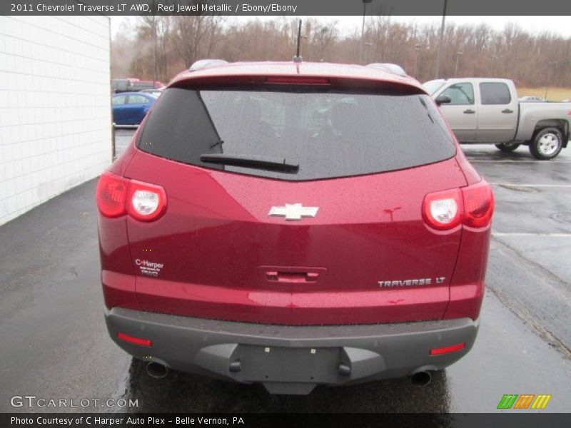 Red Jewel Metallic / Ebony/Ebony 2011 Chevrolet Traverse LT AWD