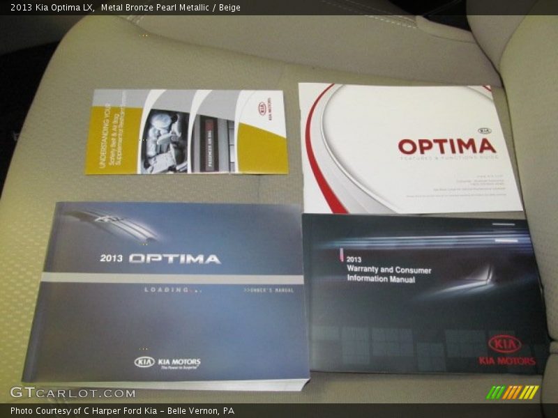 Books/Manuals of 2013 Optima LX