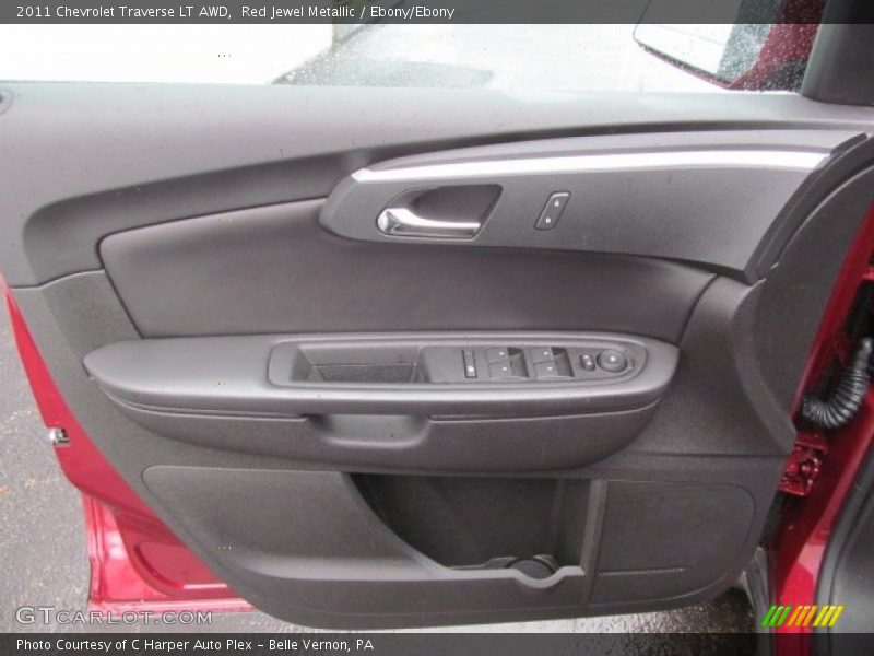 Red Jewel Metallic / Ebony/Ebony 2011 Chevrolet Traverse LT AWD