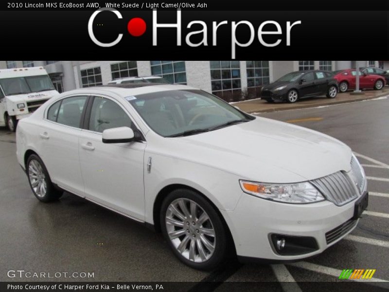 White Suede / Light Camel/Olive Ash 2010 Lincoln MKS EcoBoost AWD