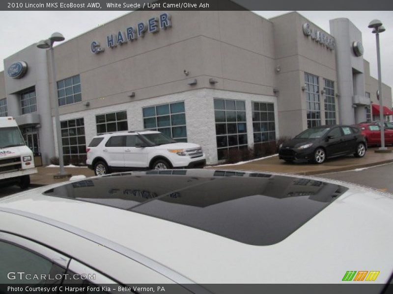 White Suede / Light Camel/Olive Ash 2010 Lincoln MKS EcoBoost AWD