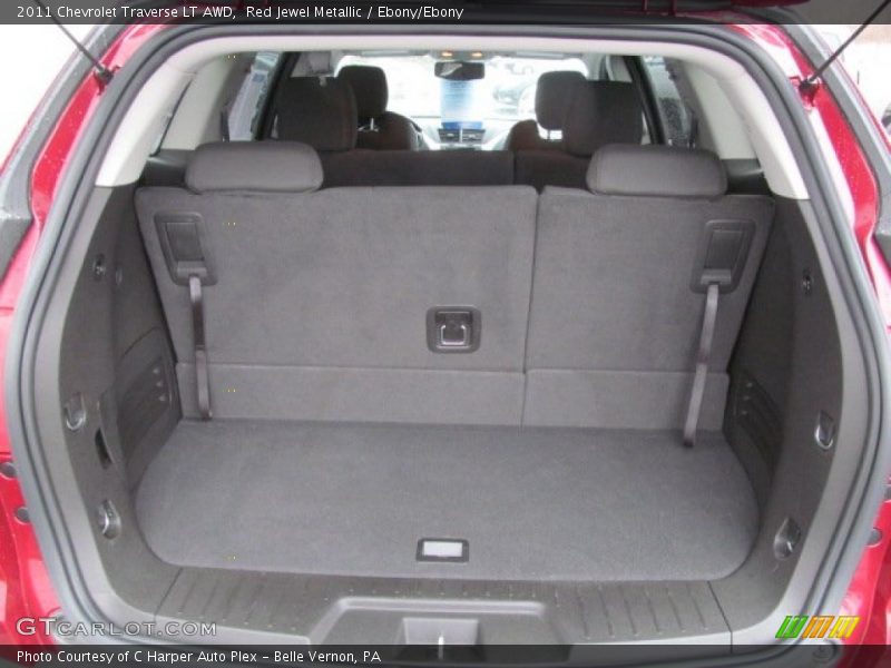 Red Jewel Metallic / Ebony/Ebony 2011 Chevrolet Traverse LT AWD