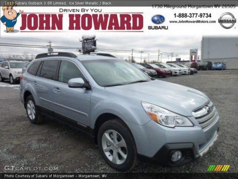 Ice Silver Metallic / Black 2013 Subaru Outback 3.6R Limited