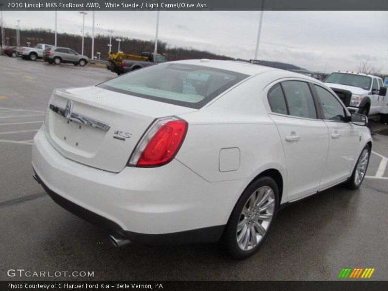 White Suede / Light Camel/Olive Ash 2010 Lincoln MKS EcoBoost AWD