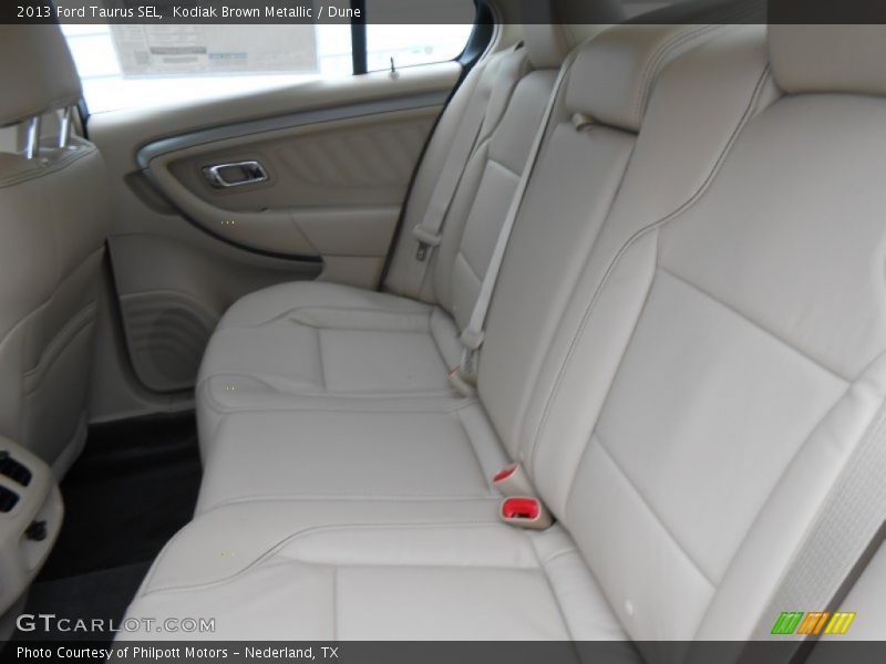 Rear Seat of 2013 Taurus SEL