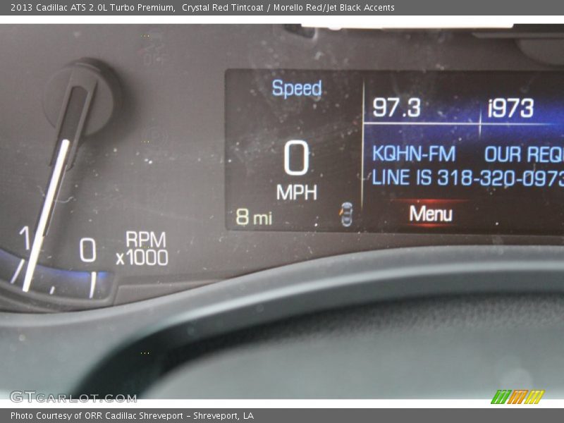 Crystal Red Tintcoat / Morello Red/Jet Black Accents 2013 Cadillac ATS 2.0L Turbo Premium