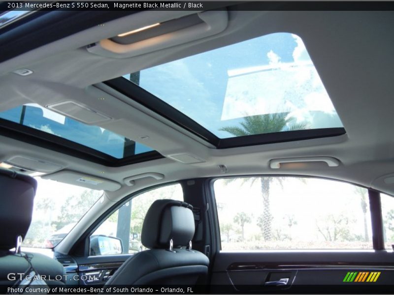 Sunroof of 2013 S 550 Sedan