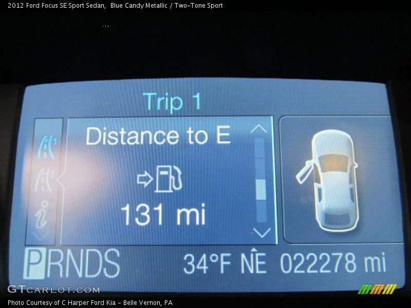 Blue Candy Metallic / Two-Tone Sport 2012 Ford Focus SE Sport Sedan