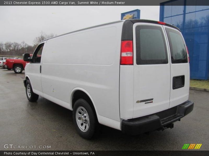 Summit White / Medium Pewter 2013 Chevrolet Express 1500 AWD Cargo Van