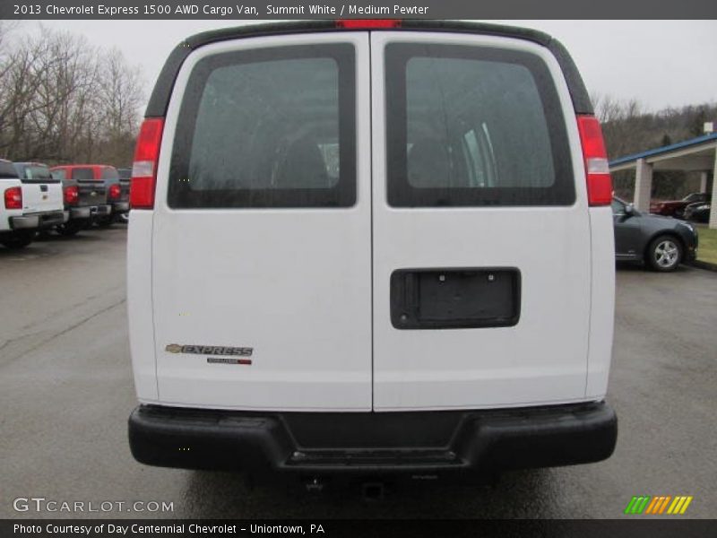 Summit White / Medium Pewter 2013 Chevrolet Express 1500 AWD Cargo Van