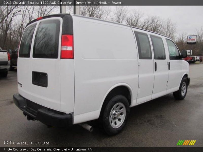 Summit White / Medium Pewter 2013 Chevrolet Express 1500 AWD Cargo Van