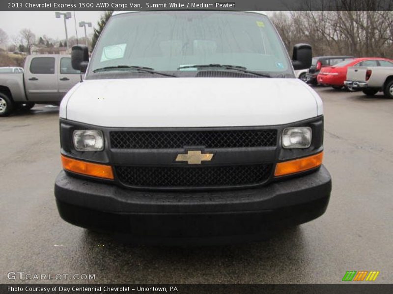 Summit White / Medium Pewter 2013 Chevrolet Express 1500 AWD Cargo Van