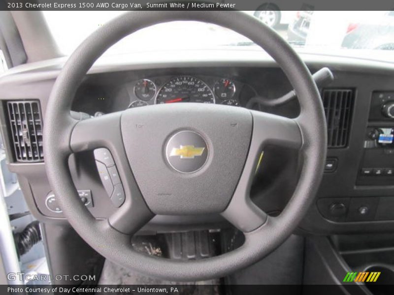 Summit White / Medium Pewter 2013 Chevrolet Express 1500 AWD Cargo Van