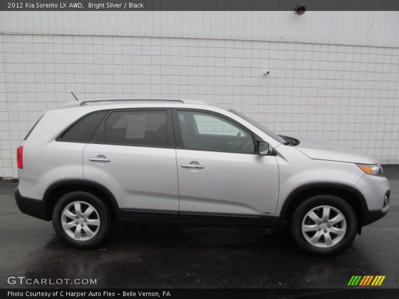 Bright Silver / Black 2012 Kia Sorento LX AWD