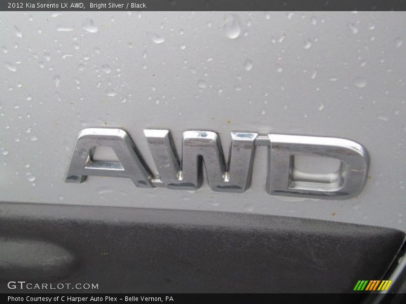 Bright Silver / Black 2012 Kia Sorento LX AWD