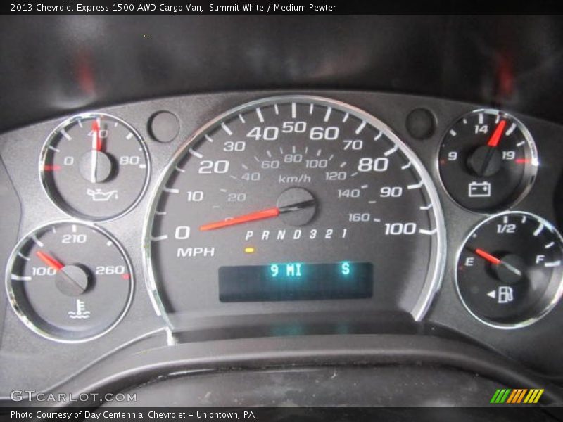 Summit White / Medium Pewter 2013 Chevrolet Express 1500 AWD Cargo Van