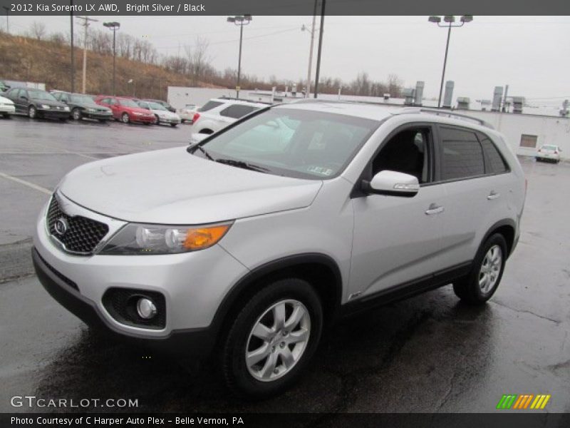 Bright Silver / Black 2012 Kia Sorento LX AWD