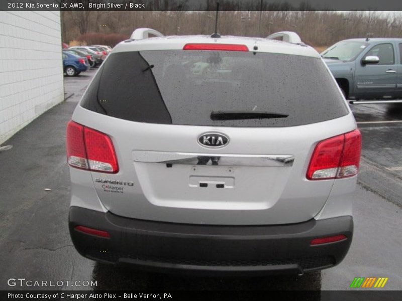 Bright Silver / Black 2012 Kia Sorento LX AWD