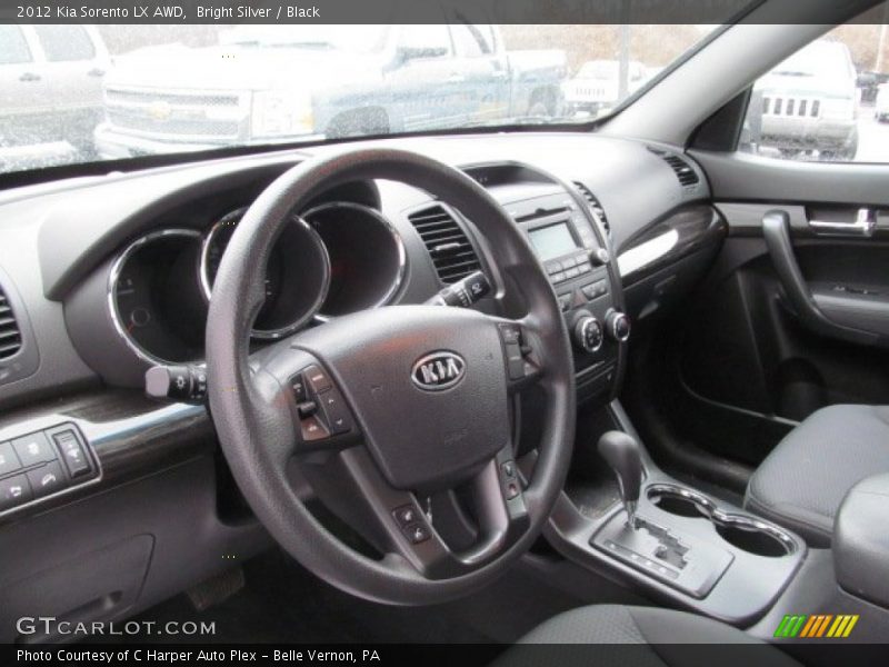 Bright Silver / Black 2012 Kia Sorento LX AWD