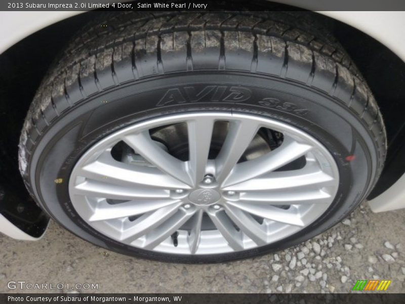 Satin White Pearl / Ivory 2013 Subaru Impreza 2.0i Limited 4 Door
