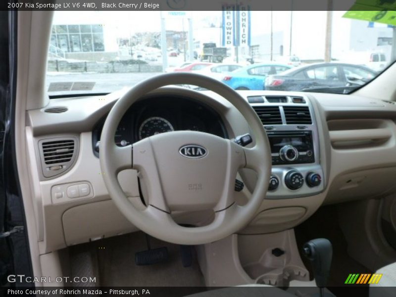 Black Cherry / Beige 2007 Kia Sportage LX V6 4WD