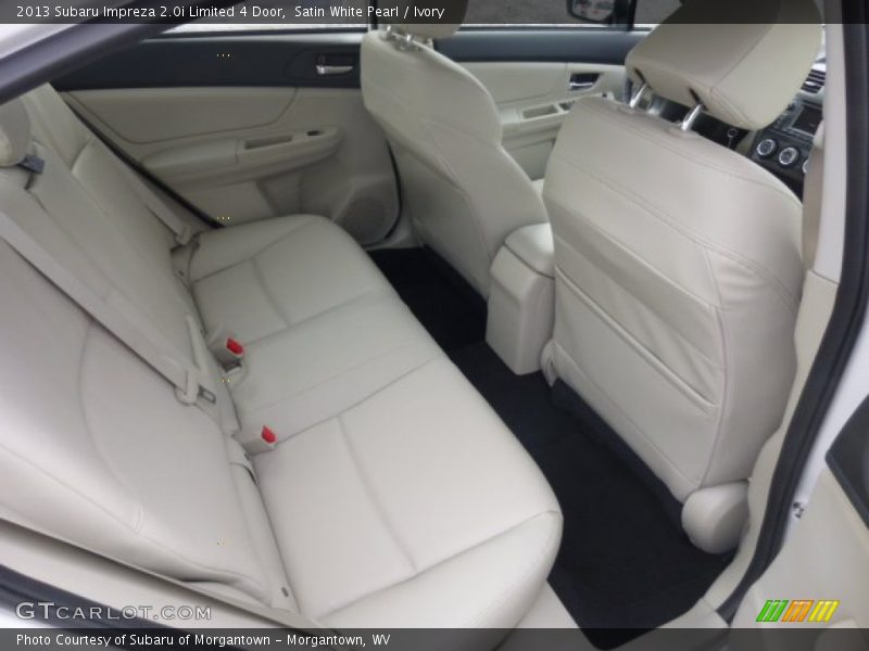 Rear Seat of 2013 Impreza 2.0i Limited 4 Door