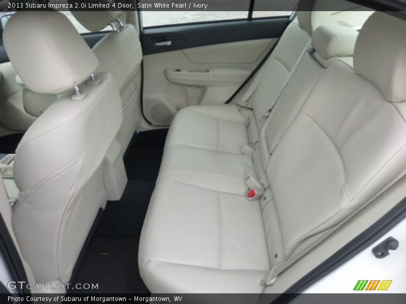 Rear Seat of 2013 Impreza 2.0i Limited 4 Door