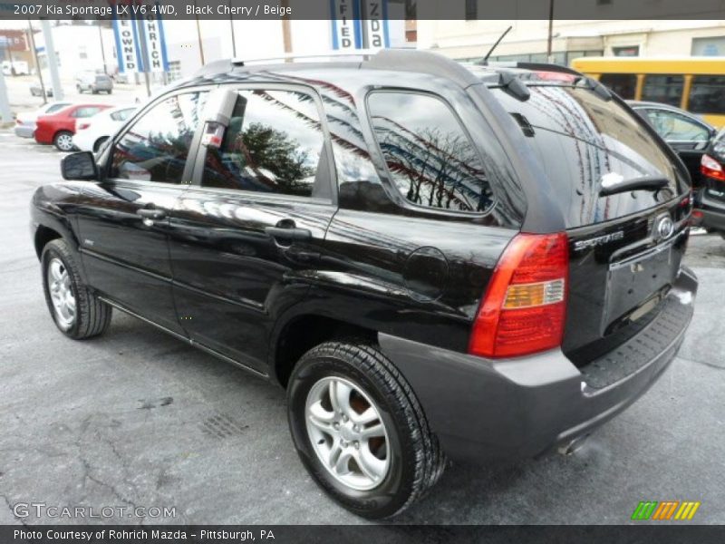 Black Cherry / Beige 2007 Kia Sportage LX V6 4WD