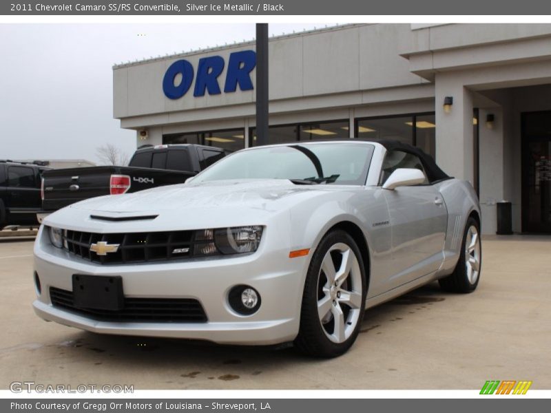 Silver Ice Metallic / Black 2011 Chevrolet Camaro SS/RS Convertible