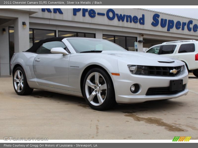 Silver Ice Metallic / Black 2011 Chevrolet Camaro SS/RS Convertible