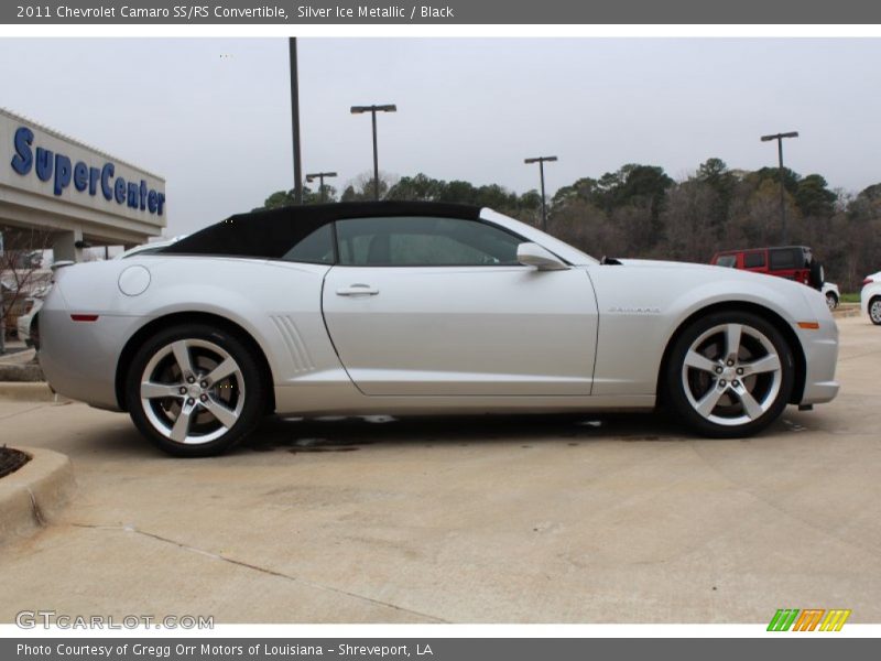 Silver Ice Metallic / Black 2011 Chevrolet Camaro SS/RS Convertible
