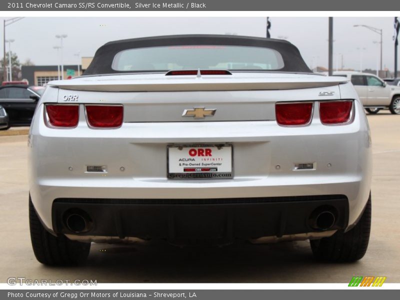 Silver Ice Metallic / Black 2011 Chevrolet Camaro SS/RS Convertible