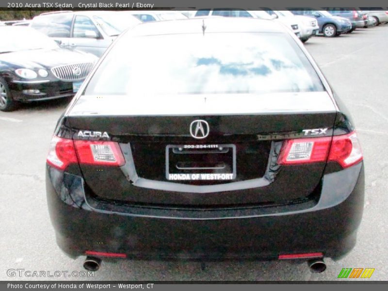 Crystal Black Pearl / Ebony 2010 Acura TSX Sedan