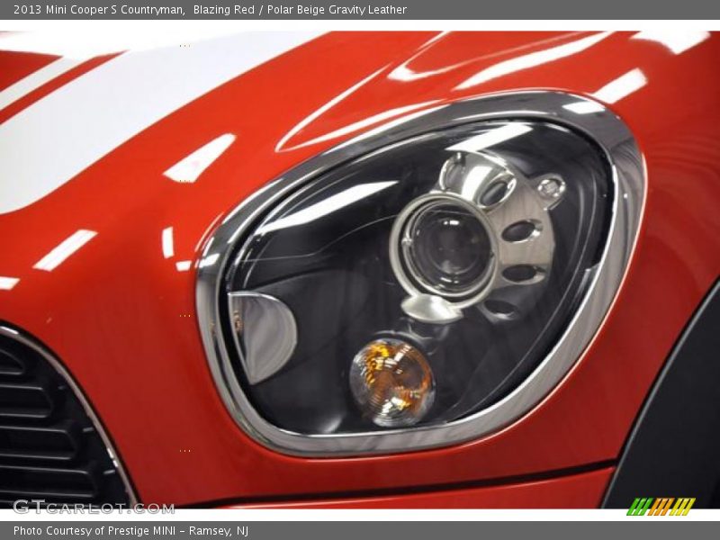 Blazing Red / Polar Beige Gravity Leather 2013 Mini Cooper S Countryman