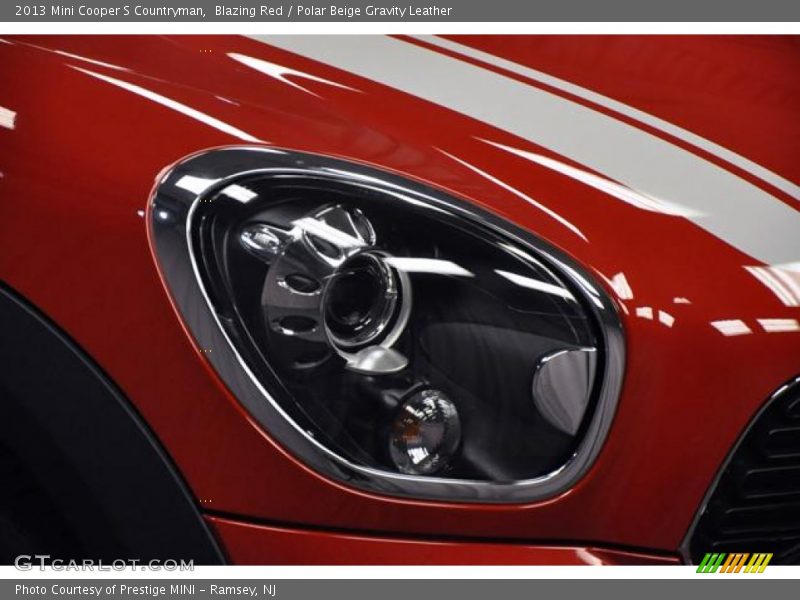 Blazing Red / Polar Beige Gravity Leather 2013 Mini Cooper S Countryman