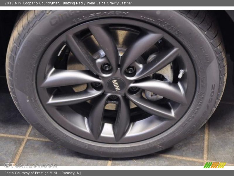 Blazing Red / Polar Beige Gravity Leather 2013 Mini Cooper S Countryman