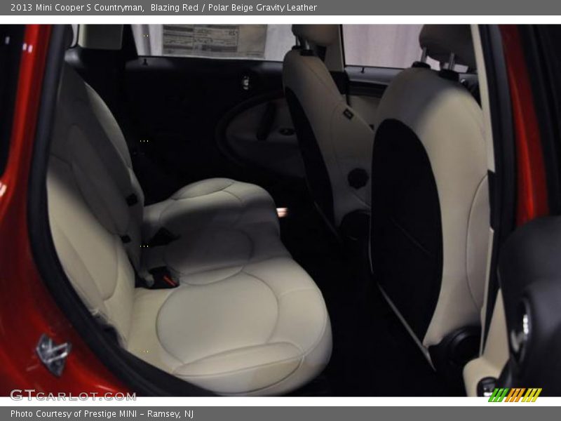 Blazing Red / Polar Beige Gravity Leather 2013 Mini Cooper S Countryman