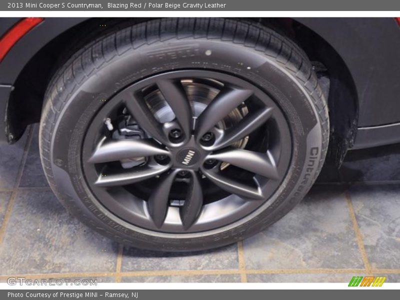 Blazing Red / Polar Beige Gravity Leather 2013 Mini Cooper S Countryman