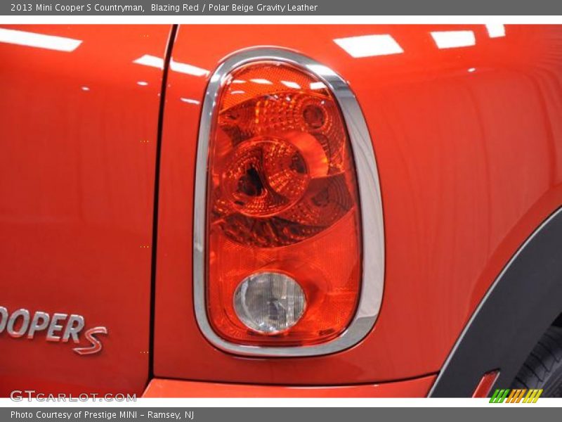 Blazing Red / Polar Beige Gravity Leather 2013 Mini Cooper S Countryman