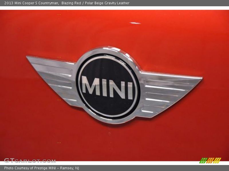 Blazing Red / Polar Beige Gravity Leather 2013 Mini Cooper S Countryman