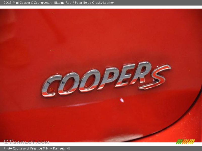 Blazing Red / Polar Beige Gravity Leather 2013 Mini Cooper S Countryman