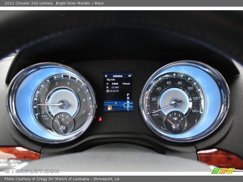 Bright Silver Metallic / Black 2012 Chrysler 300 Limited