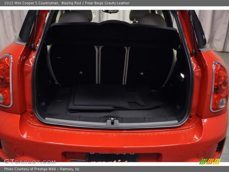 Blazing Red / Polar Beige Gravity Leather 2013 Mini Cooper S Countryman