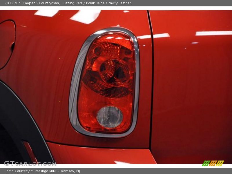 Blazing Red / Polar Beige Gravity Leather 2013 Mini Cooper S Countryman