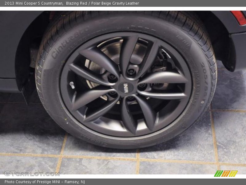 Blazing Red / Polar Beige Gravity Leather 2013 Mini Cooper S Countryman