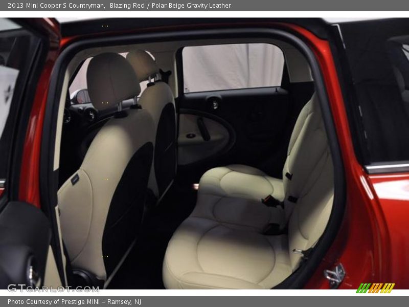 Blazing Red / Polar Beige Gravity Leather 2013 Mini Cooper S Countryman