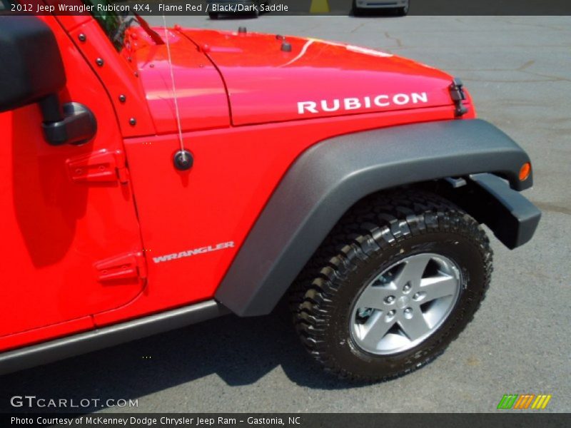 Flame Red / Black/Dark Saddle 2012 Jeep Wrangler Rubicon 4X4