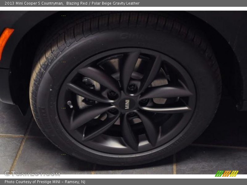 Blazing Red / Polar Beige Gravity Leather 2013 Mini Cooper S Countryman