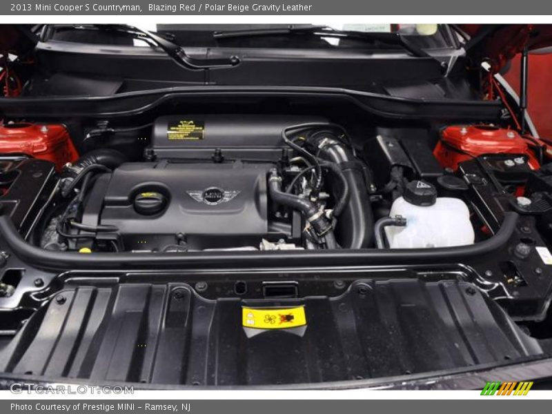 Blazing Red / Polar Beige Gravity Leather 2013 Mini Cooper S Countryman